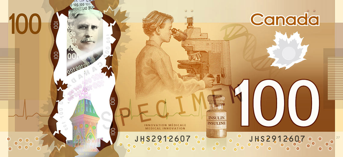 100 канадских долларов