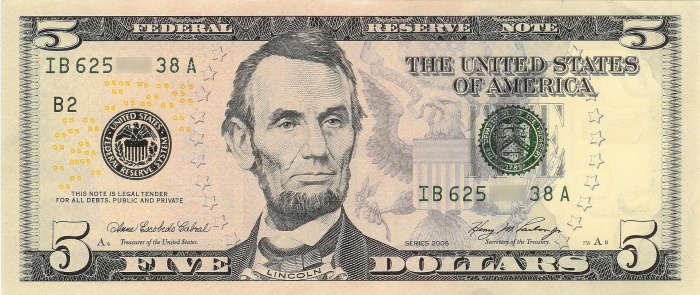 5 dollars